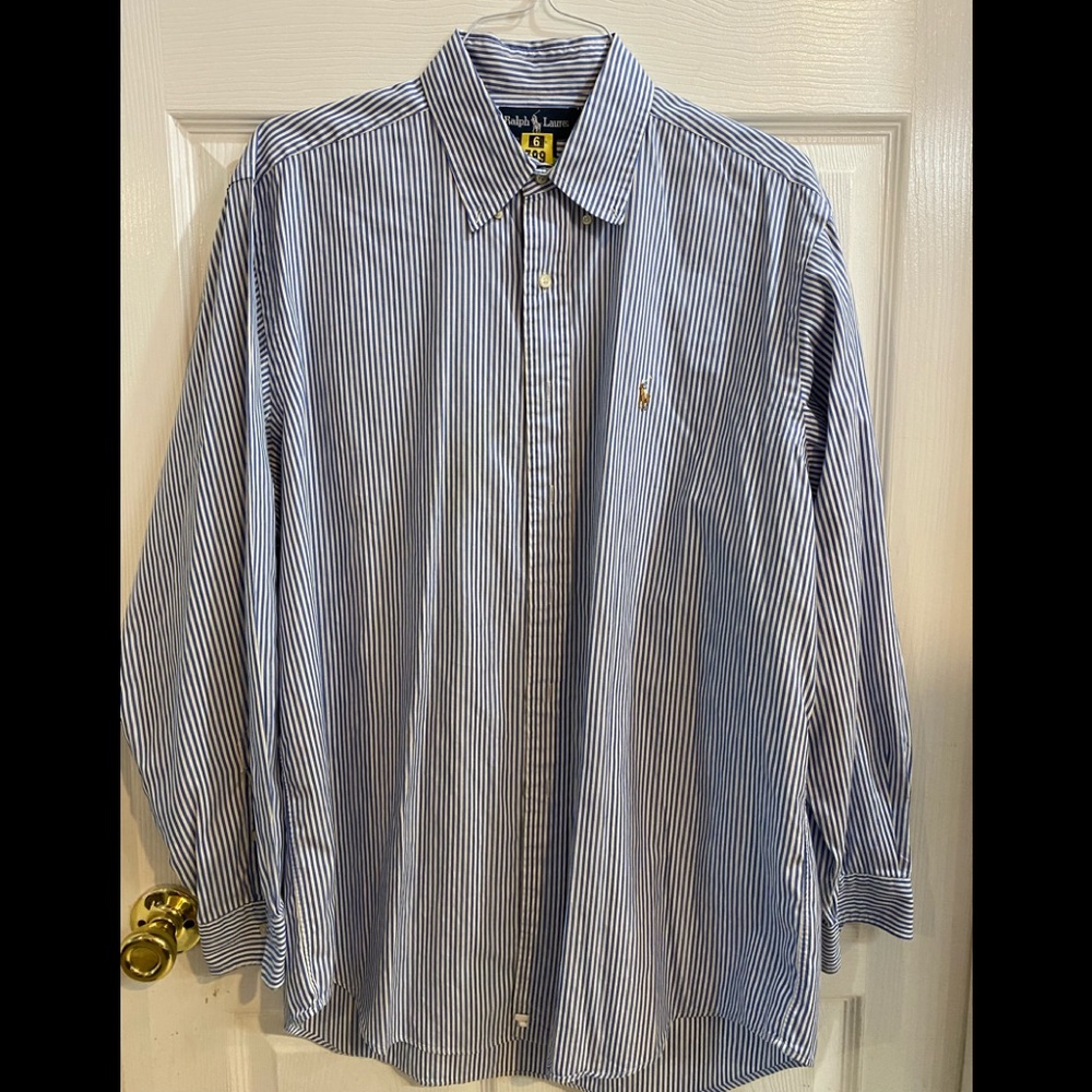 Ralph Lauren button up men’s Long sleeve striped shirt
